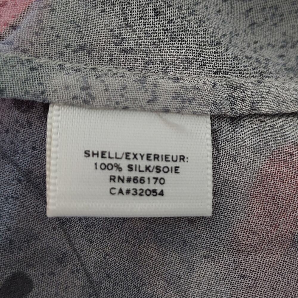 Moulinette Soeurs Sheer Coral Silk Spring Dress Size 6 - Picture 12 of 12